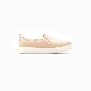 ALDO Taupe Textured Slip On Shoes